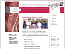 Tablet Screenshot of chirurgie-homburg.de